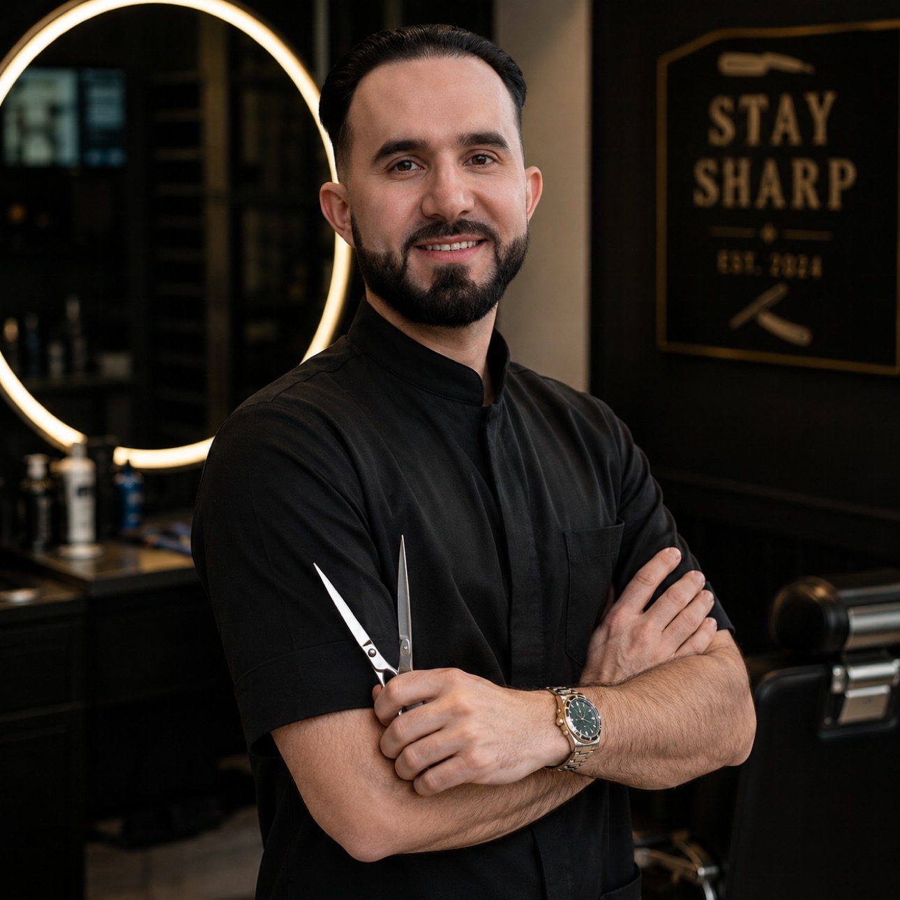 Zee barber portrait